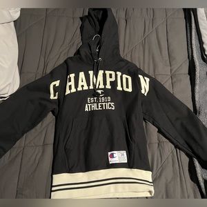 Black champion hoodie